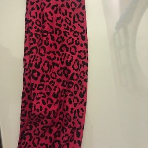 Pink cheetah headband